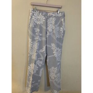 REYN SPOONER Men's 30x30(Act.32x30) Ivory/Gray Floral Cotton Lyocell Pants